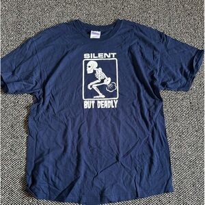 Skeleton Fart Novelty Tee XL